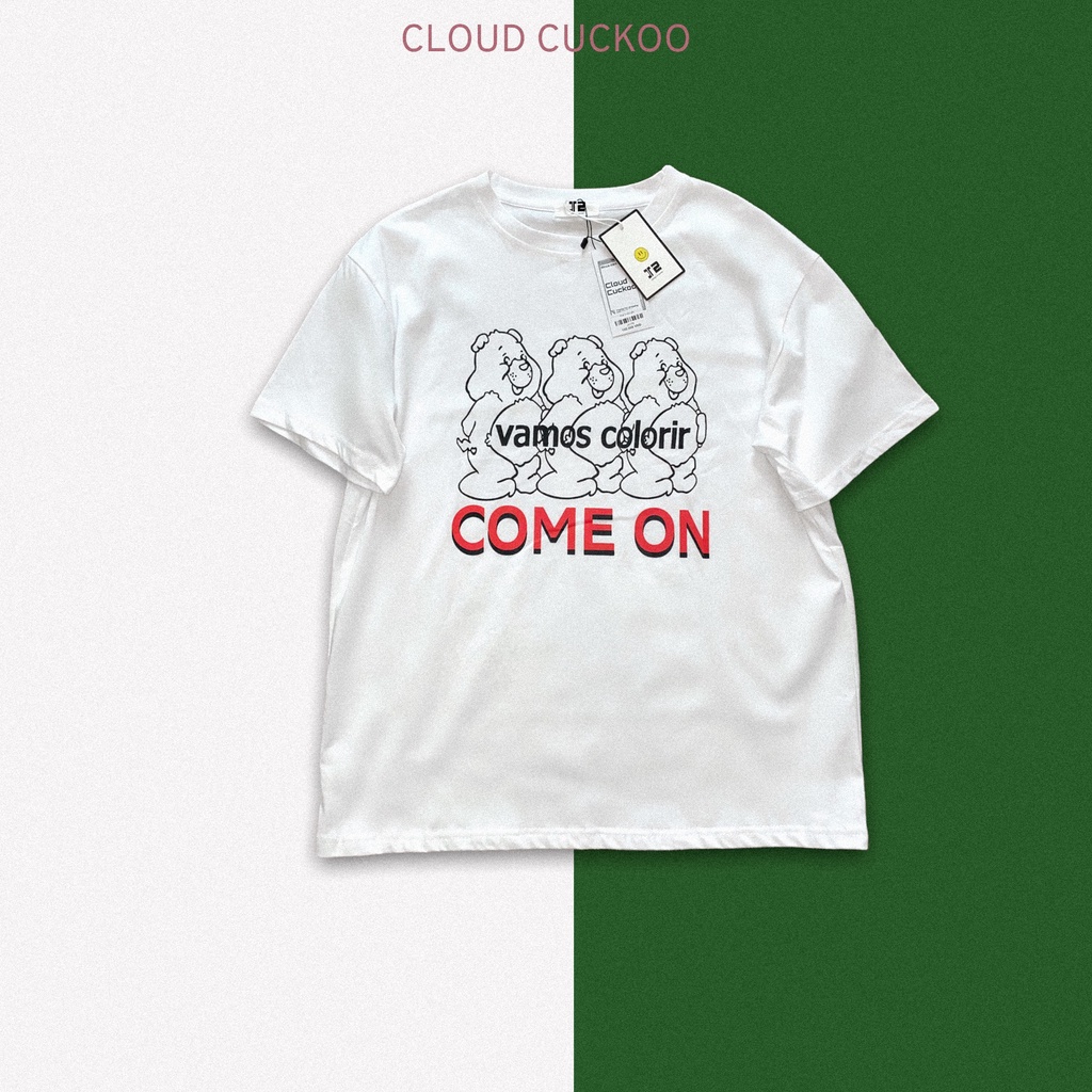Áo Thun Nữ In Hình 3 Chú Gấu Chất Liệu Cotton Cao Cấp - Mã Số: J0799