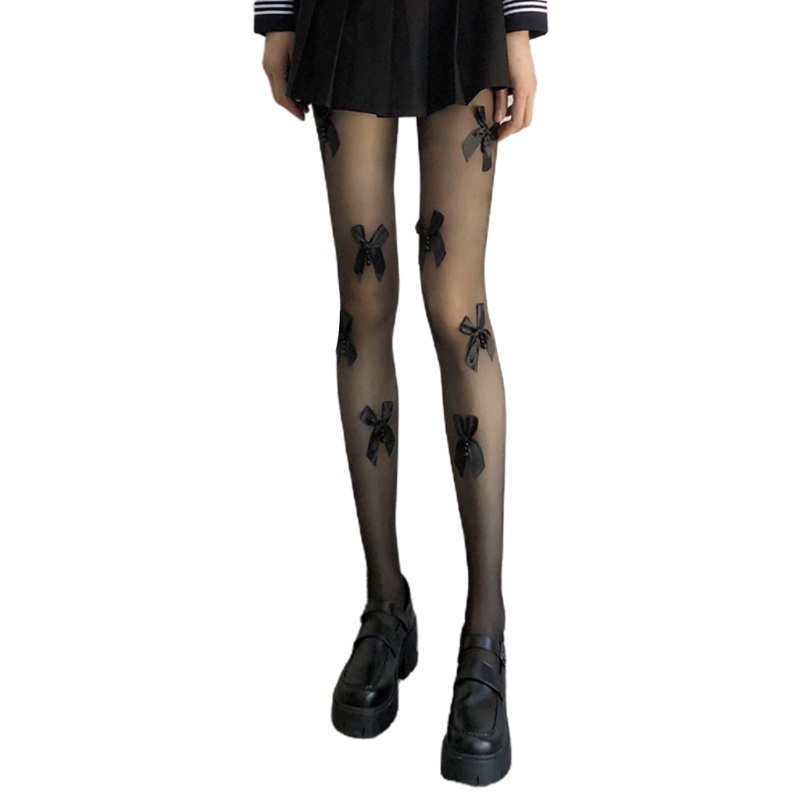 Xiangbao Quần Tất Lụa Satin Đính Ngọc Trai Ngọt Ngào Quyến Rũ Cho Nữ