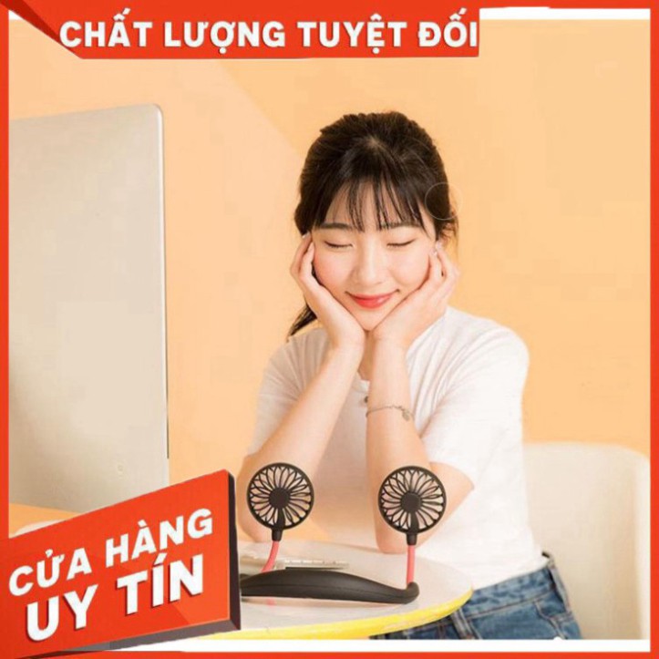 🌦️Bảo Hành 3 Tháng🌦️ Quạt Mini Mùa Hè Đeo Cổ Tích Điện Gấp Gọn, Điều Chỉnh Hướng Theo Ý Muốn Tiện Dụng- VietShop