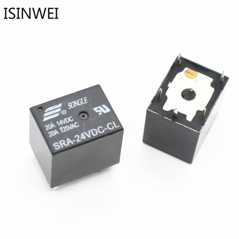Bộ 5 relay SRA-24VDC-CL 24V 5PIN T74 20A chuyên dụng