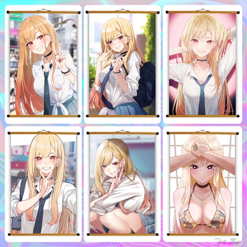 Poster Vải Kitagawa Marin Anime Sono Bisque Doll wa Koi wo Suru