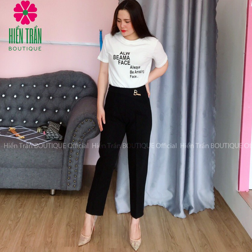 Quần tây nữ công sở khoá sườn kèm khuyên BANANA | BigBuy360 - bigbuy360.vn