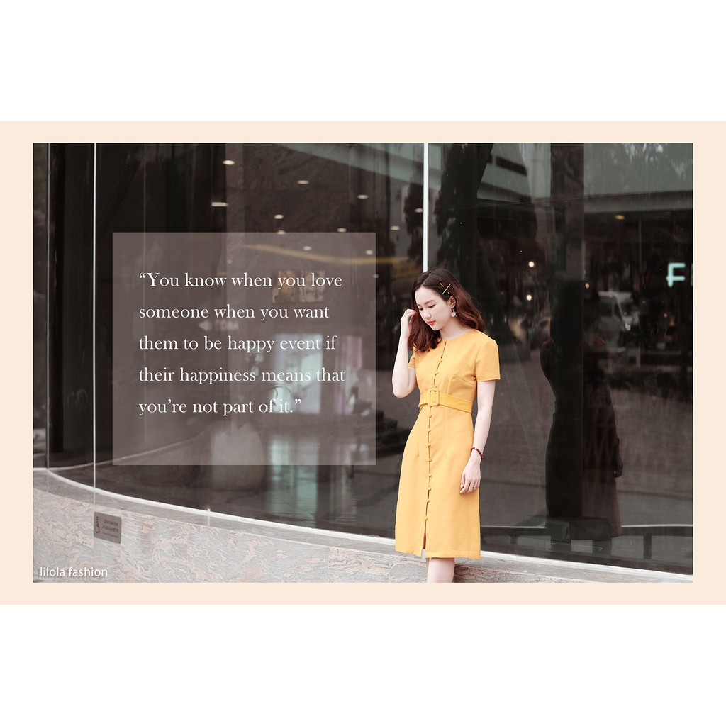 Đầm váy dáng suông màu vàng YELLOW CLOUD DRESS | ÁNG MÂY VÀNG