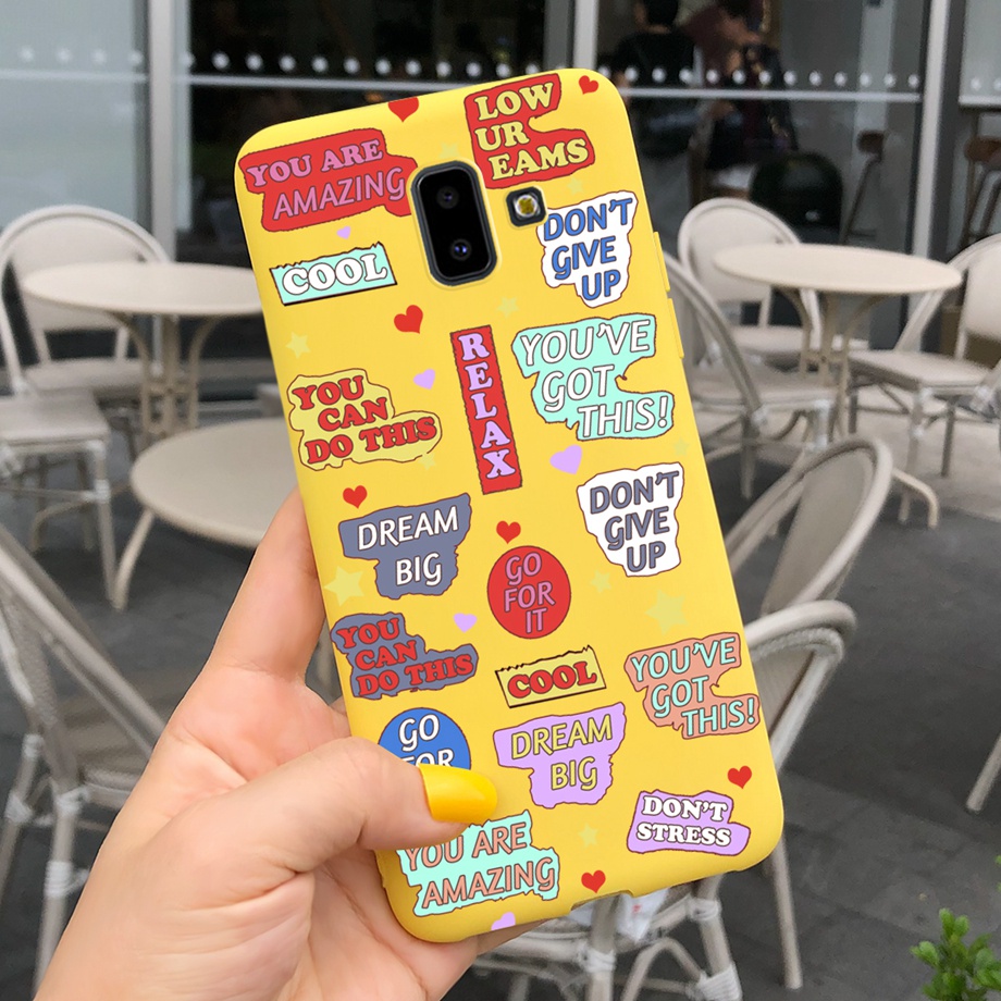 Ốp Điện Thoại TPU Dẻo In Họa Tiết Độc Đáo Thời Trang Cho Samsung Galaxy j6+ j6 plus Samsung SM-J610G SamsungJ 6+ 2018