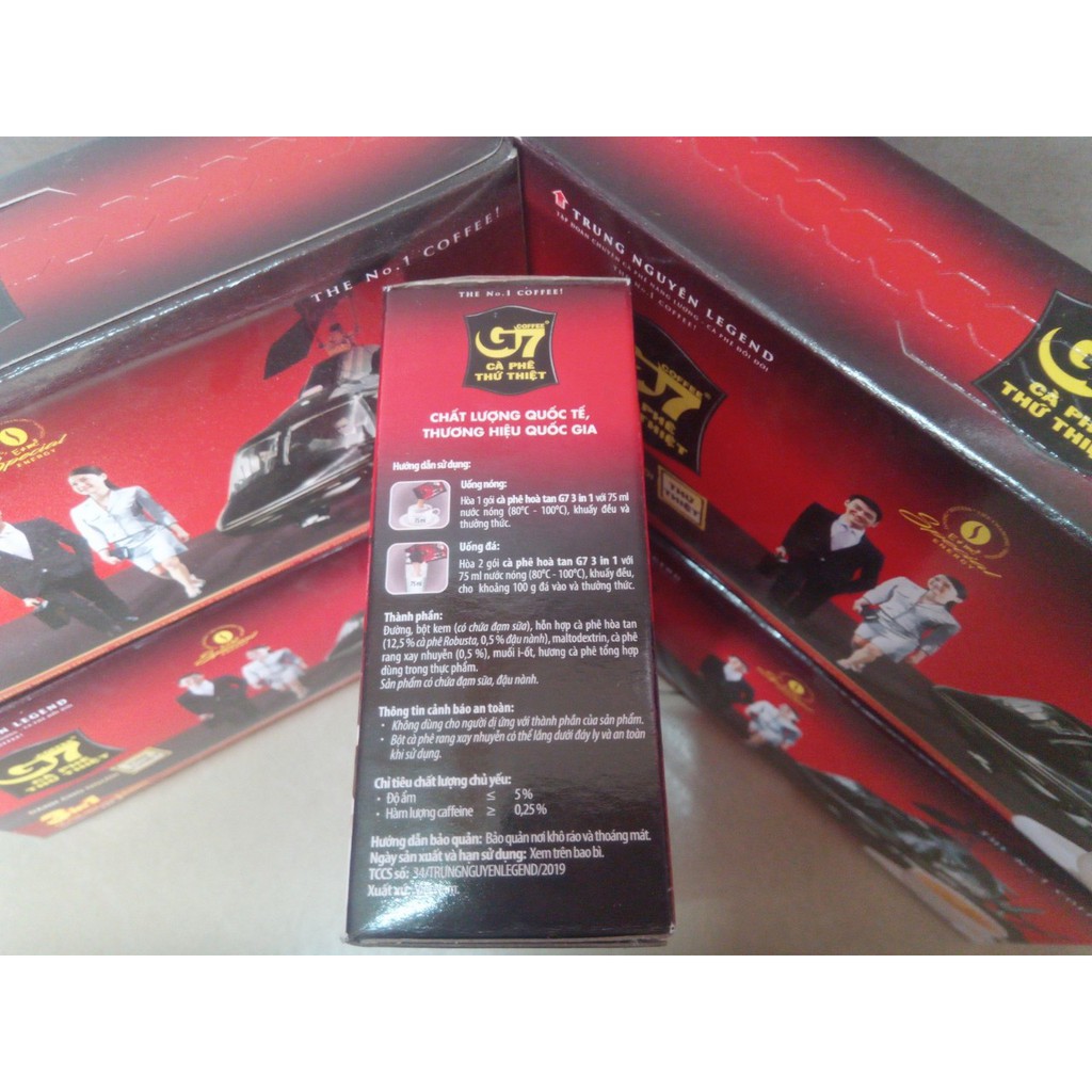 Cafe Trung Nguyên G7 - Cafe G7 Sữa đá - Hộp 21 gói