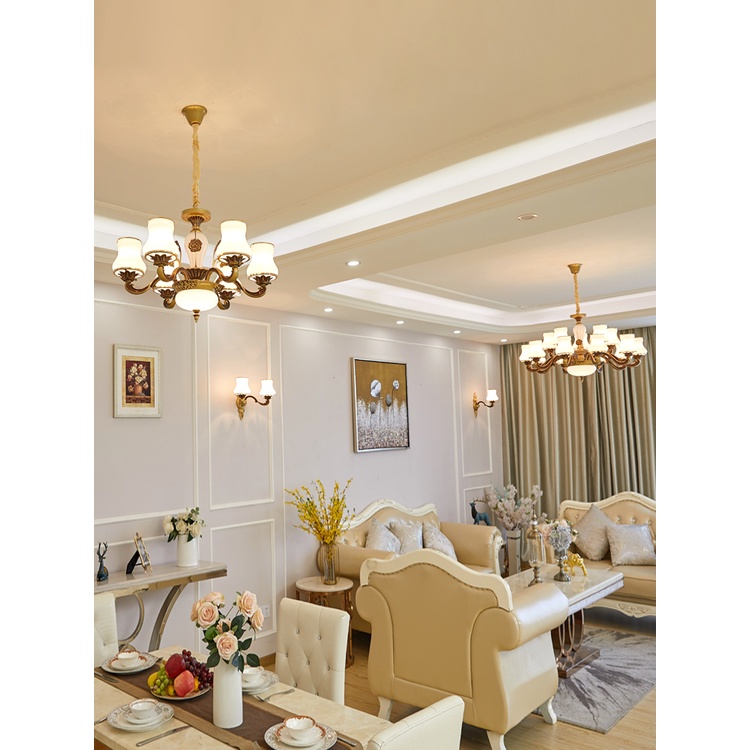 Đèn chùm phong cách Châu Âu trang trí phong khách sang trọng - Đèn trang trí gia đình, nhà hàng, phòng khách, phòng ngủ