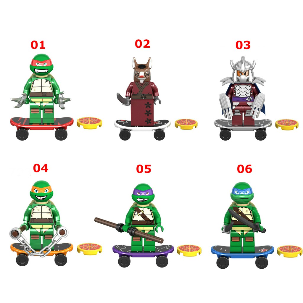 Minifigures Các Nhân Vật Trong Phim Ninja Rùa Siêu Hot