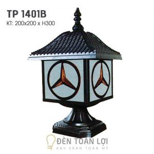 Đèn trụ cổng: Mẫu đèn trụ cổng đẹp trang trí cổng tường TP1401B chưa bóng