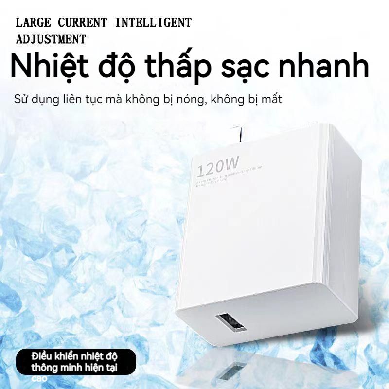 Cáp Sạc 120W 67W Phù Hợp Cho Xiaomi Redmi k50pro Galum Nitride 12pro