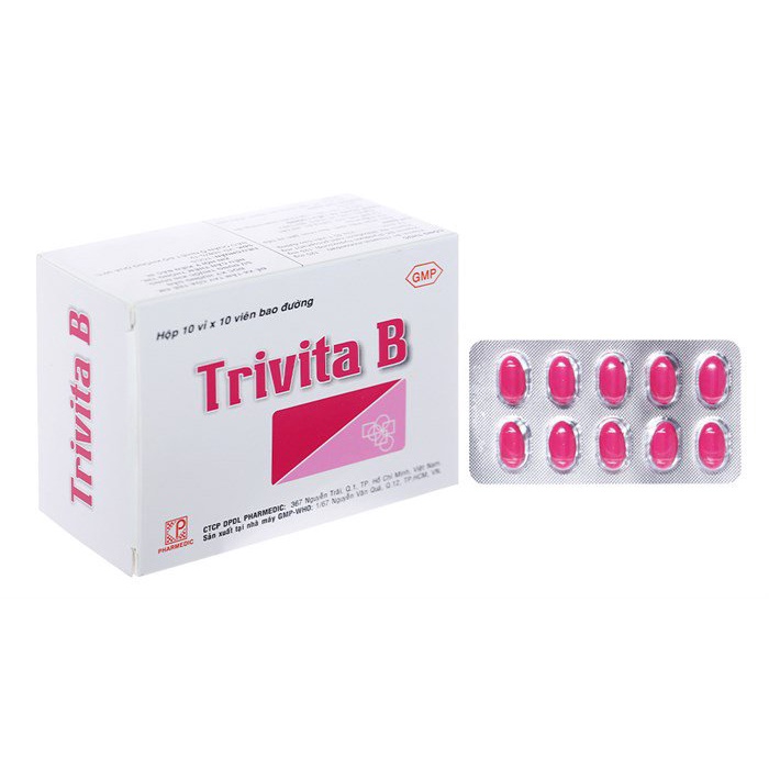 Trivita B BỔ SUNG VITAMIN B1, B6, B12 HỘP 100 viên