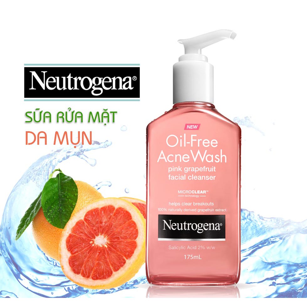 sữa rửa mặt neutrogena hồng