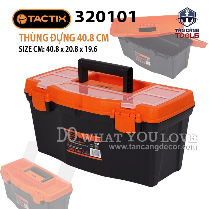 Thùng Đựng Đồ Nghề 40.8 Cm Tactix 320101