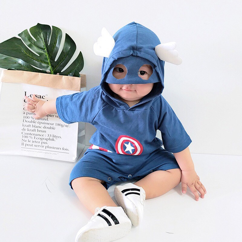 Bộ body siêu nhân cho bé trai từ 5-12kg Hàng cao cấp