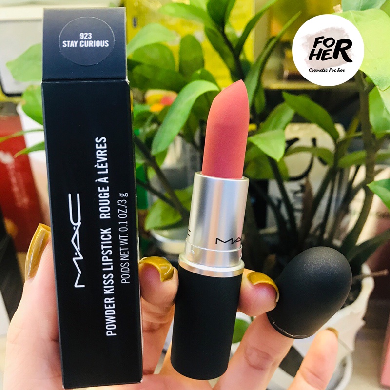 Son MAC Powder Kiss Lipstic Màu 923 Stay Curious 923 - Đỏ Cam Đất