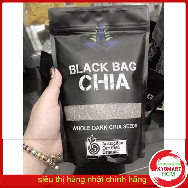 Hạt chia úc BLACK BAG CHIA Túi Đen 500gr (Hàng Chuẩn) (HSD tháng 8/2024)