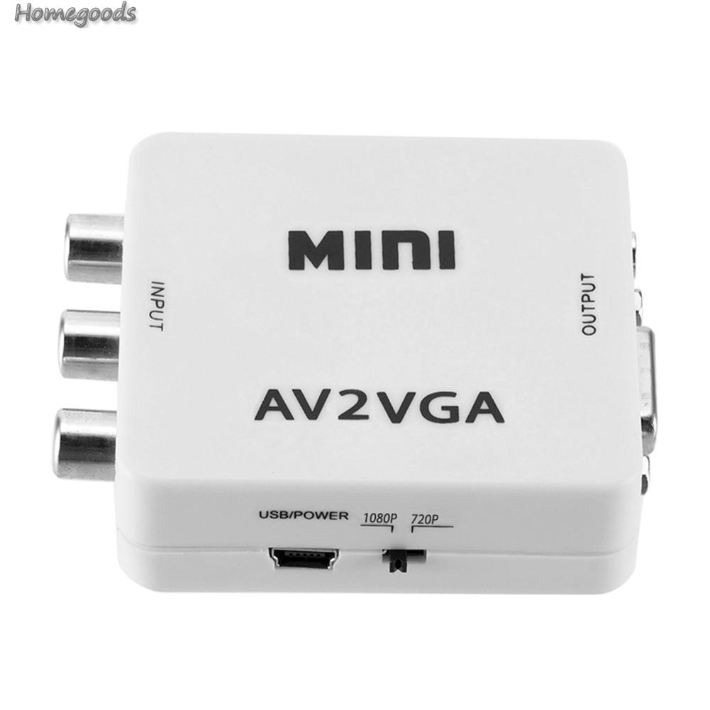 Thiết bị Chuyển Đổi Mini Hd Av2Vga Video Av Rca Cvbs Sang Vga Hdtv
