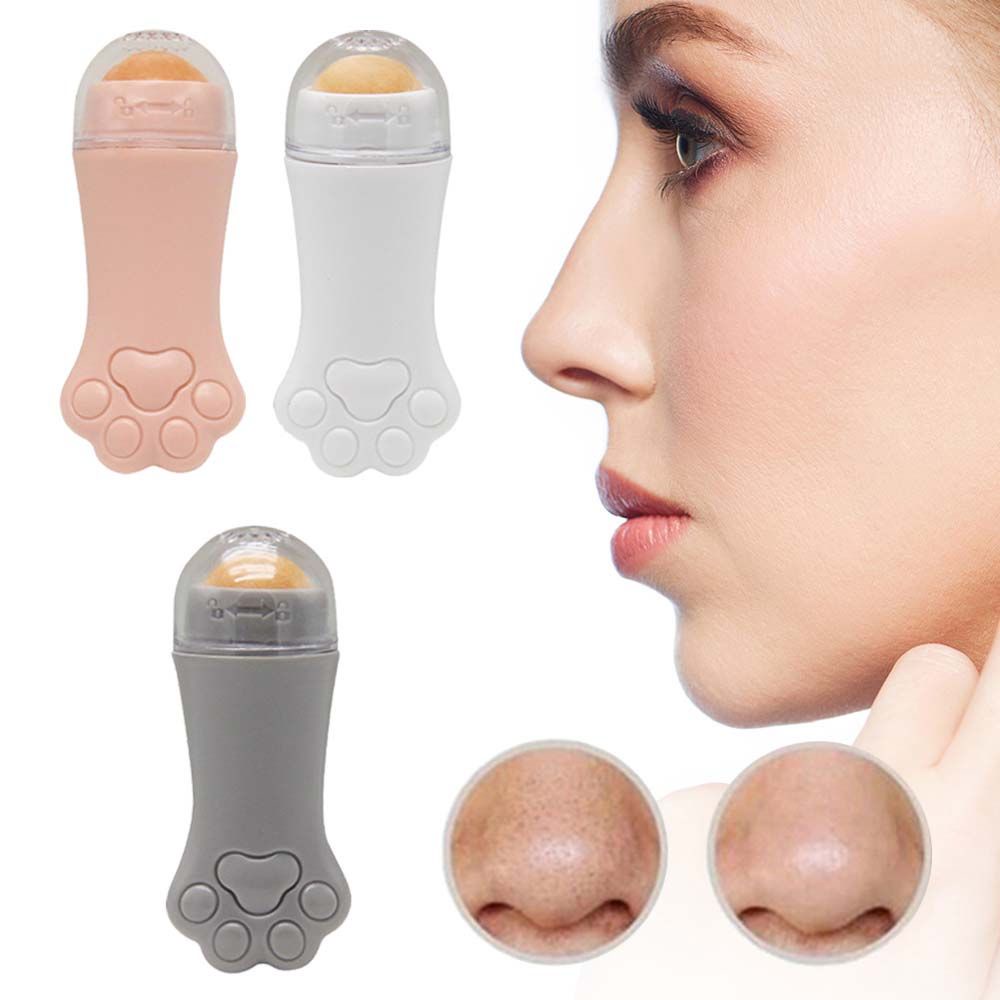[Hàng mới về] Thanh lăn mát xa da mặt chiết xuất núi lửa tự nhiên kiểm soát dầu và làm sạch da mặt