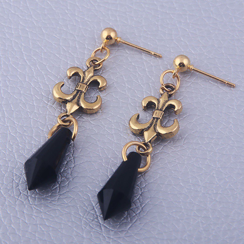 Sailor Moon Black Lady Evil Black Crystal Earrings Tsukino Usagi Anime Cosplay Earrings