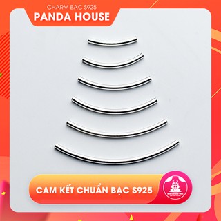 Charm bạc s925 hình ống trơn dài - Panda House