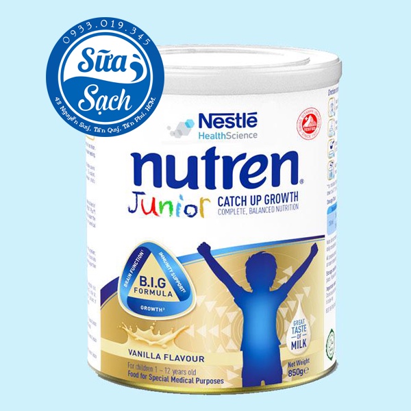 Sữa Nutren Junior 850g date mới ( cho trẻ suy dinh dưỡng)