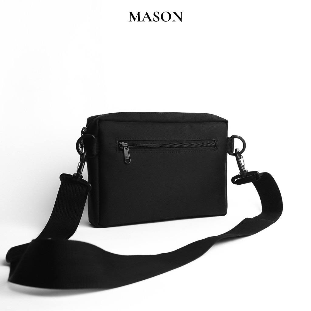 Túi đeo chéo nam nữ unisex Double Bag nhỏ gọn vải Oxford cao cấp chống nước thương hiệu MASON - M10