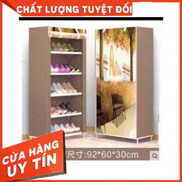 [XẢ KHO+FREE SHIP] Tủ giầy 5 tâng 6 tầng hình 3D siêu đẹp