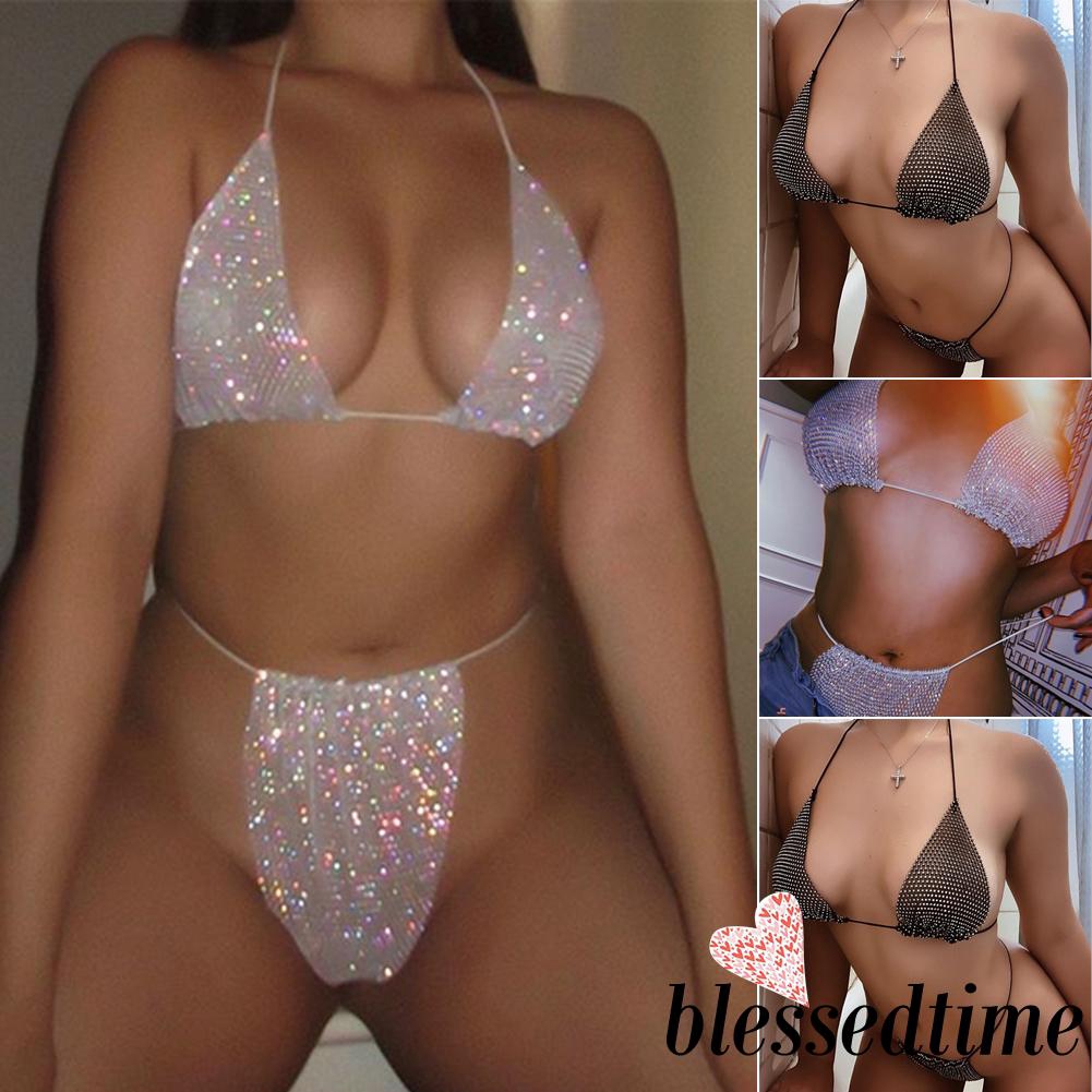 Bikini Nâng Ngực Đính Đá Pha Lê Lấp Lánh | BigBuy360 - bigbuy360.vn