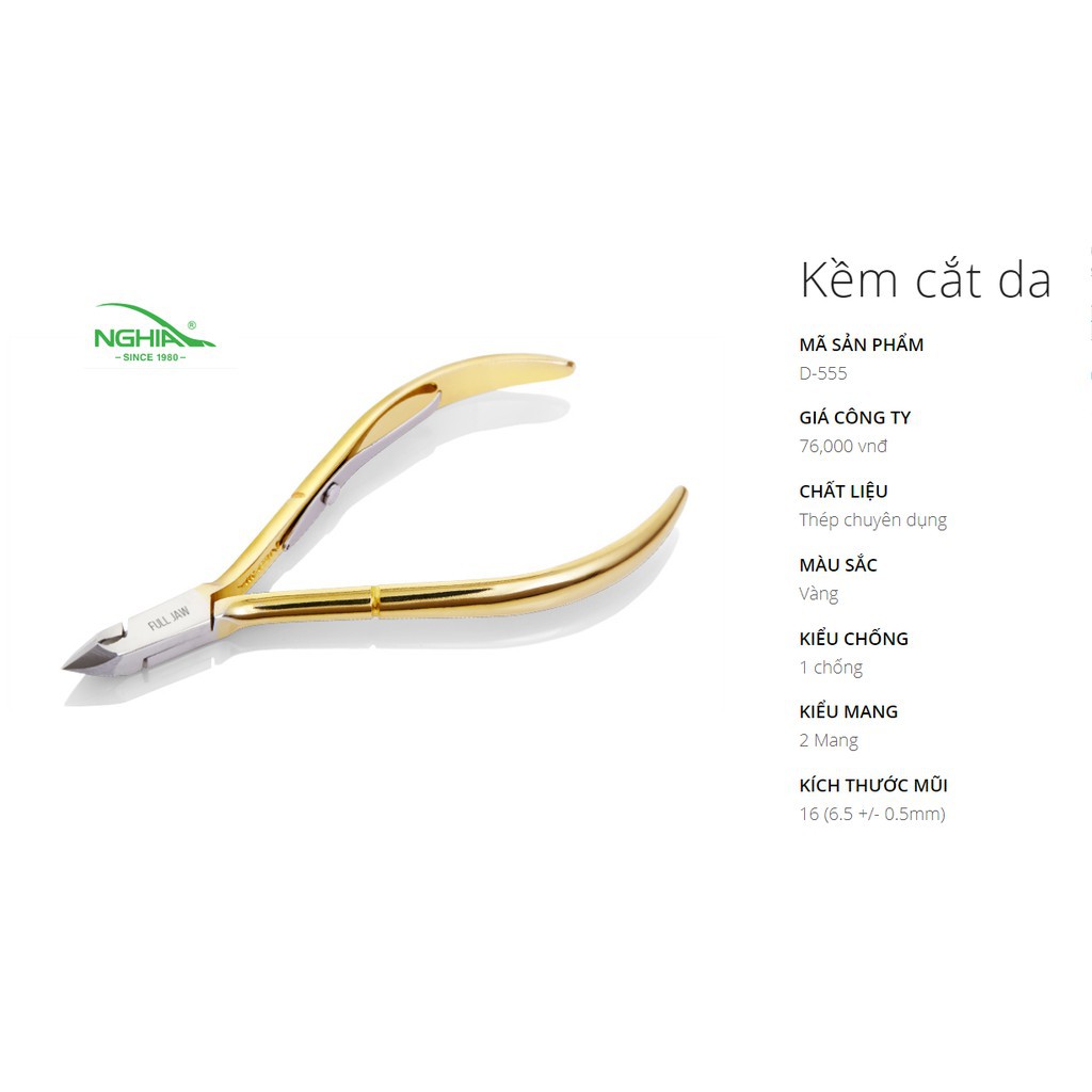 Kềm cắt da D555KD Kiềm Nghĩa