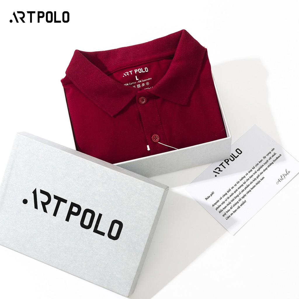 Áo Polo Nam cổ bẻ vải Cá sấu Cotton trẻ trung màu Đỏ đô PLD - ARTPOLO | BigBuy360 - bigbuy360.vn