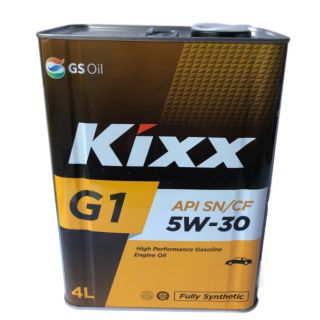 Dầu nhớt tổng hợp xăng 100% kixx g1 5w30 api sn/gf-5/rc/sf động cơ ô tô, cho oto, xe hơi, xe ga fully synthetic