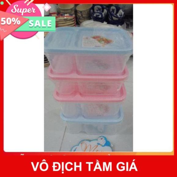 😆Hộp Nhựa Thực Phẩm 2 Ngăn Việt Nhật😇