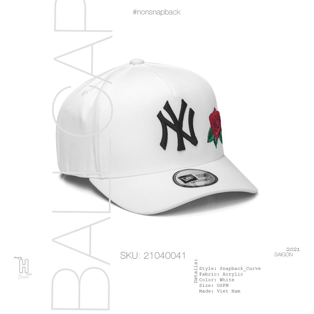 Nón vành cong logo NY