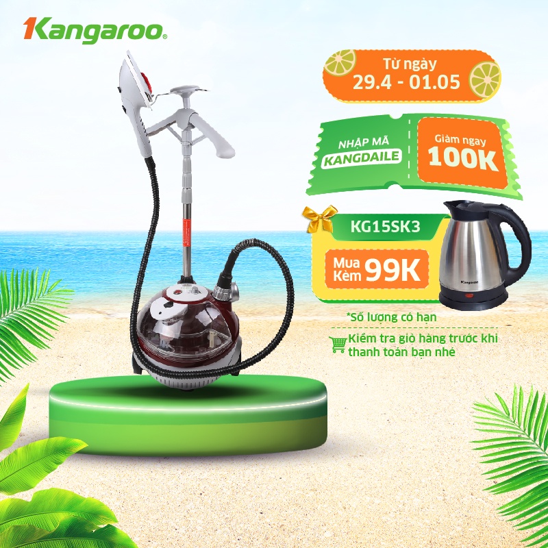 Bàn là hơi nước đứng Kangaroo KG758