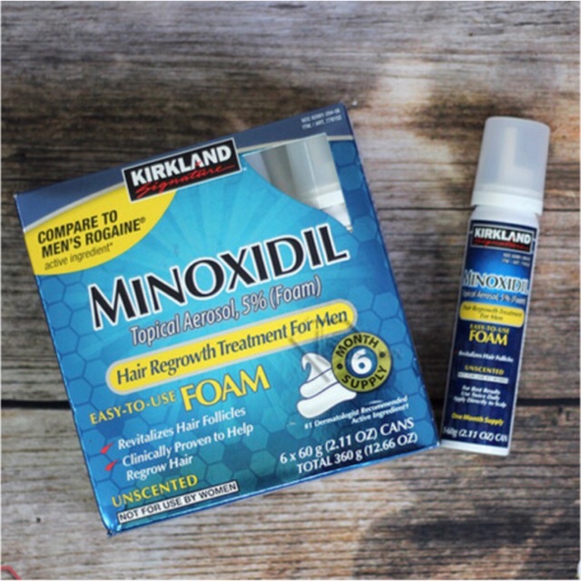 Minoxidil 5% Foam (Bọt) Date Mới