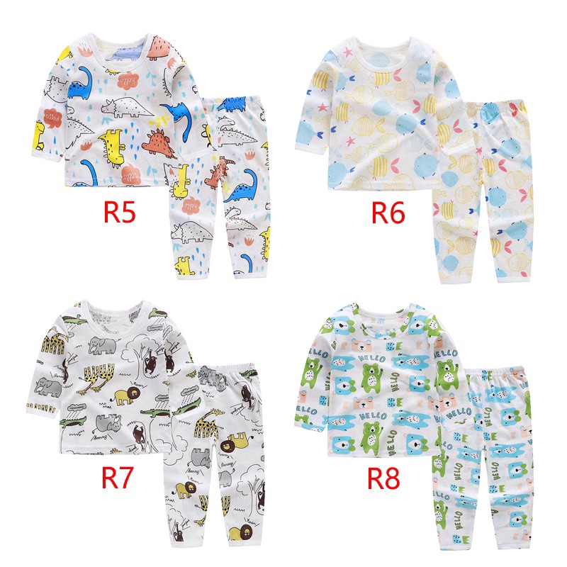 Kids fashion Cotton pajamas Cool and comfortable Air-conditioned clothing