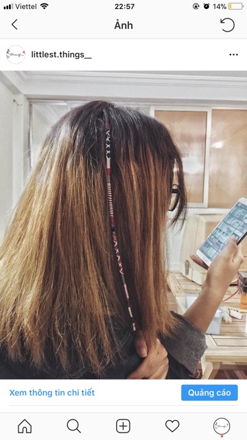 Hairwrap đeo tóc sắc màu boho x vintage style 1 sợi