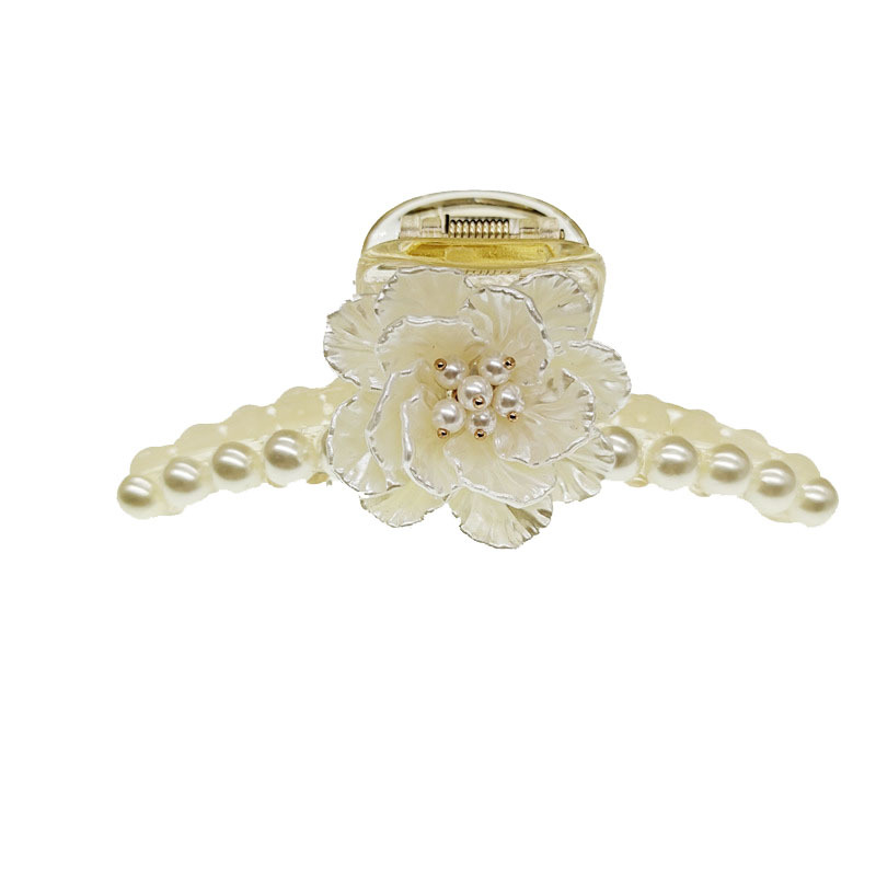 Kẹp Tóc Đính Hoa Ngọc Trai Duyên Dáng Thanh Lịch