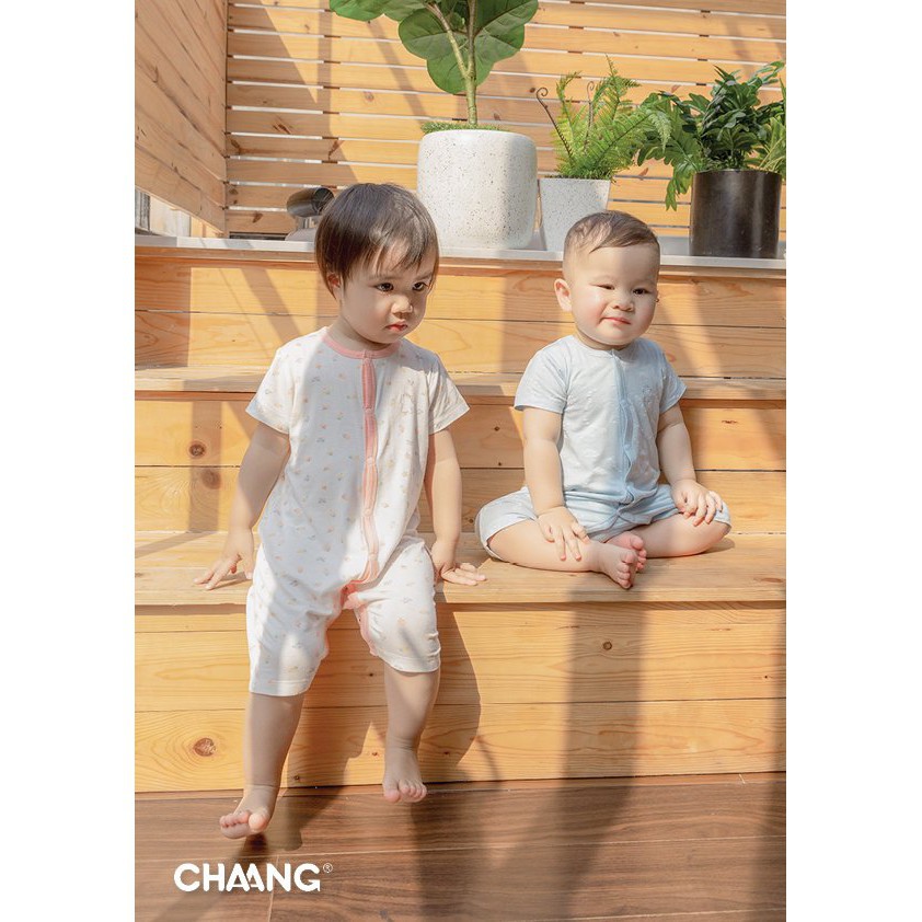 Chaang Bộ body cộc tay cúc giữa Summer