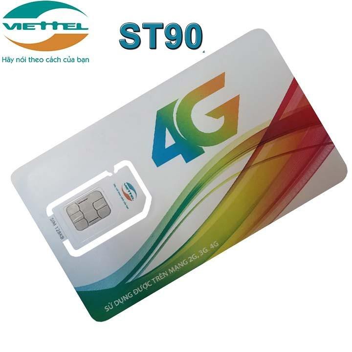 SIM 4g VIETTEL ST90 SIÊU DATA 30GB/THÁNG