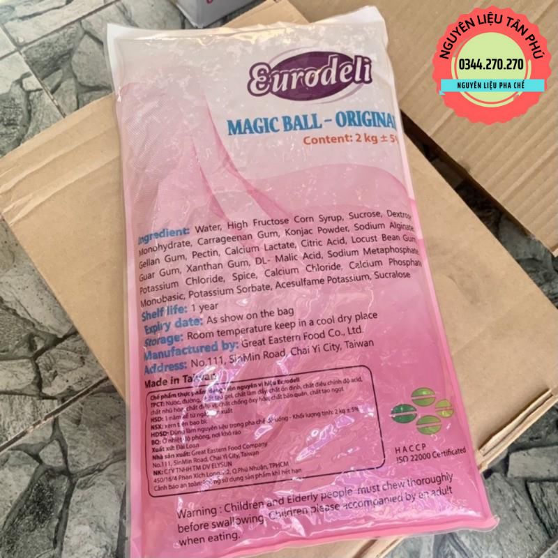 Trân châu 3Q Eurodeli nguyên vị - Túi 2kg