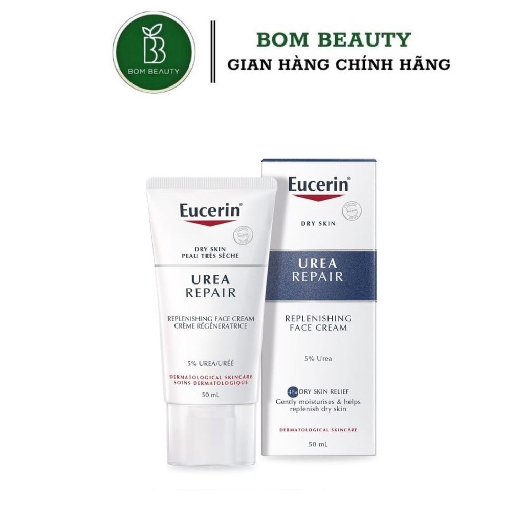 Kem dưỡng phục hồi da Eucerin Urea 5% Rich Repair Face Cream 50ml