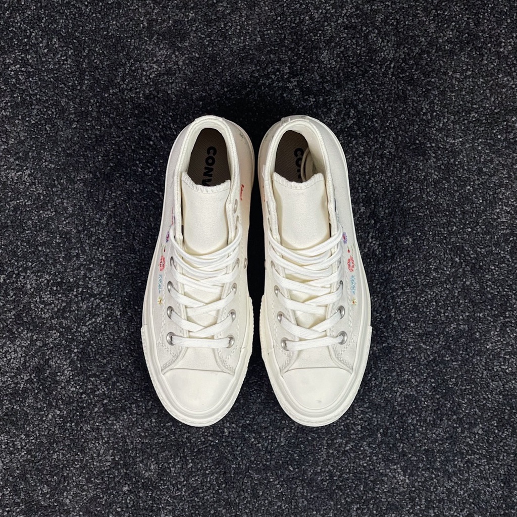 Giày Thể Thao Converse Đế Dày Thêu Hoa Xinh Xắn
