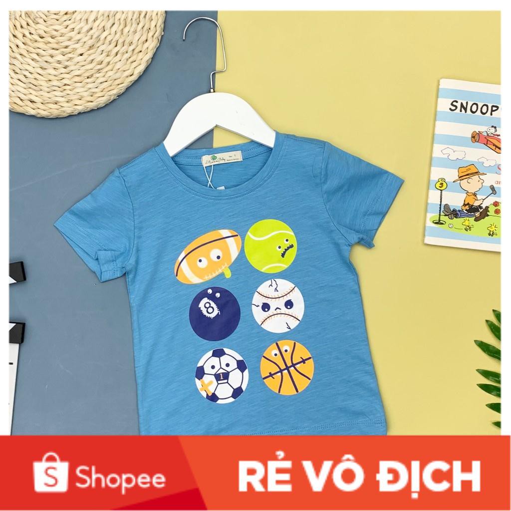 Áo cotton, vải sược cộc tay xuân hè in hình bé trai size 1-7T, cho bạn từ 10-22kg. Chất cotton, vải sược siêu đẹp.Lô 3