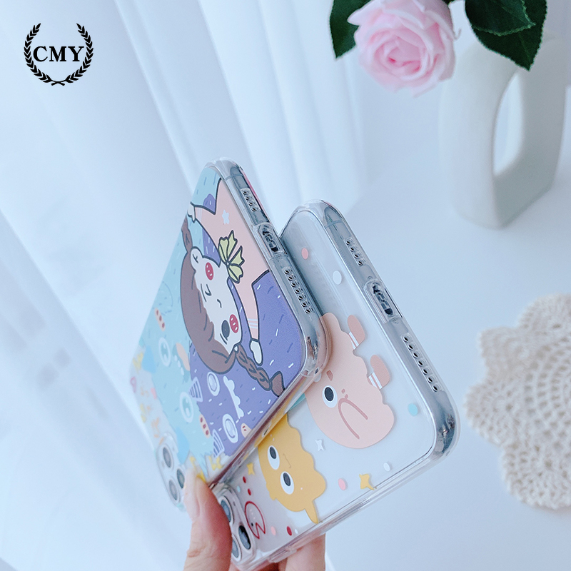 Ốp điện thoại trong suốt in họa tiết hoạt hình cho iPhone11/11Pro 11pro Max X XR XS XS MAX 7 8 plus SE | BigBuy360 - bigbuy360.vn