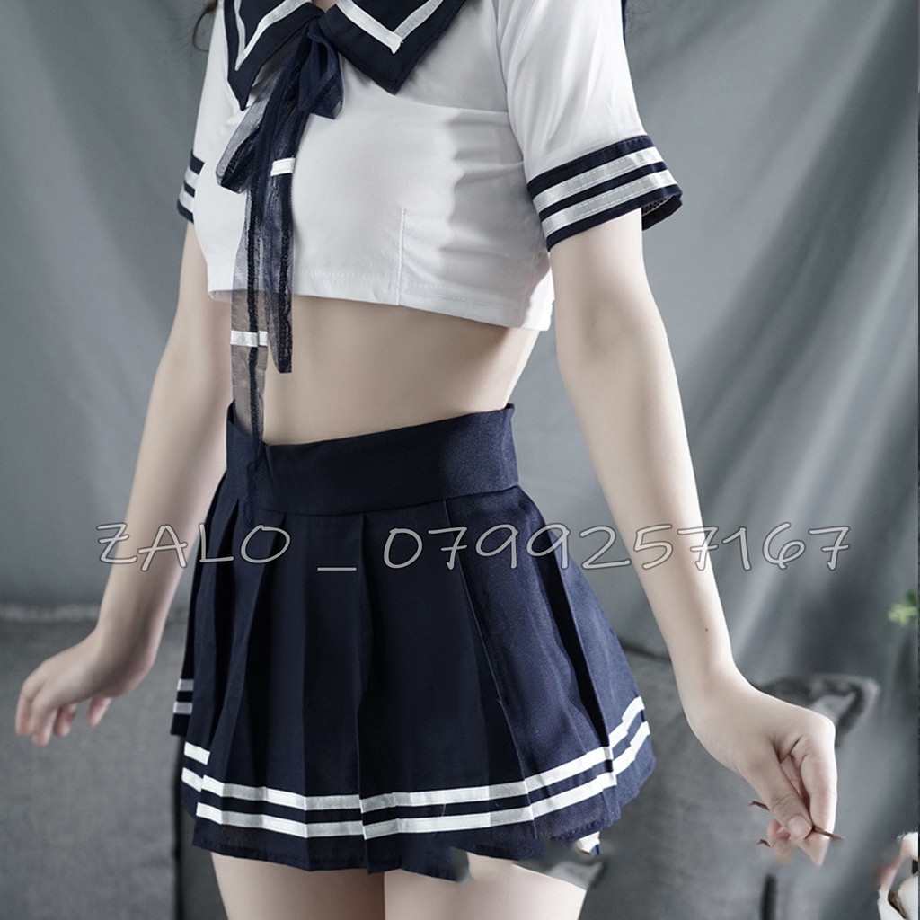 Đồ cosplay sexy học sinh anime , Set váy ngủ nữ sinh gợi cảm