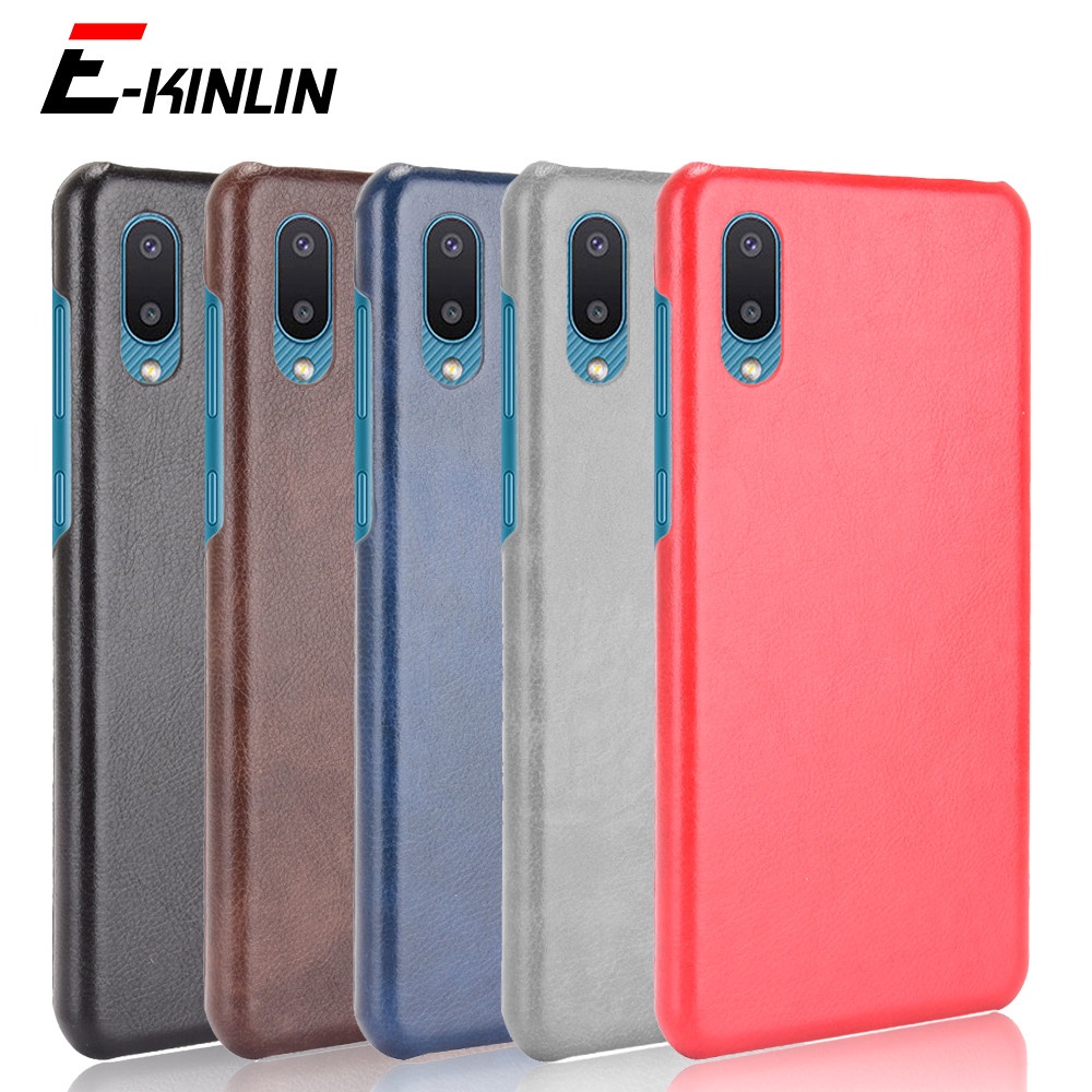 Ốp Điện Thoại PC Cứng Phối Da PU Phong Cách Cổ Điển Cho Samsung Galaxy M01 Core M01s M02 M02s M21 M30s M31 M31s M51 M62