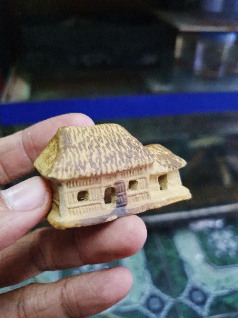 NHÀ TRANH TRANG TRÍ HỒ CÁ NON BỘ 5x2x3cm