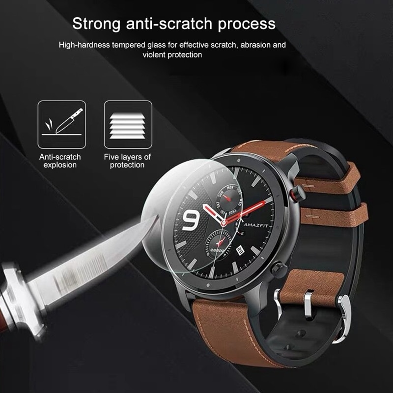 AMAZFIT XIAOMI Kính Cường Lực Bảo Vệ Màn Hình Cho Đồng Hồ Amazfit Gtr 47 Xiaomi Amazfit Gtr 47mm 42mm