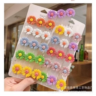Kẹp tóc hoa cúc hoạ mi siêu cute