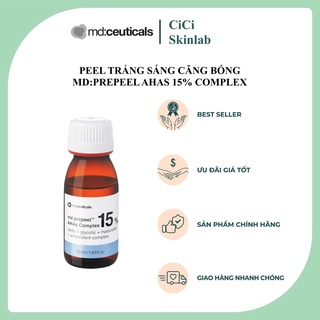 Dung dịch tẩy da chết làm sáng căng bóng da Prepeel ahas Complex 15% Md:Ceuticals